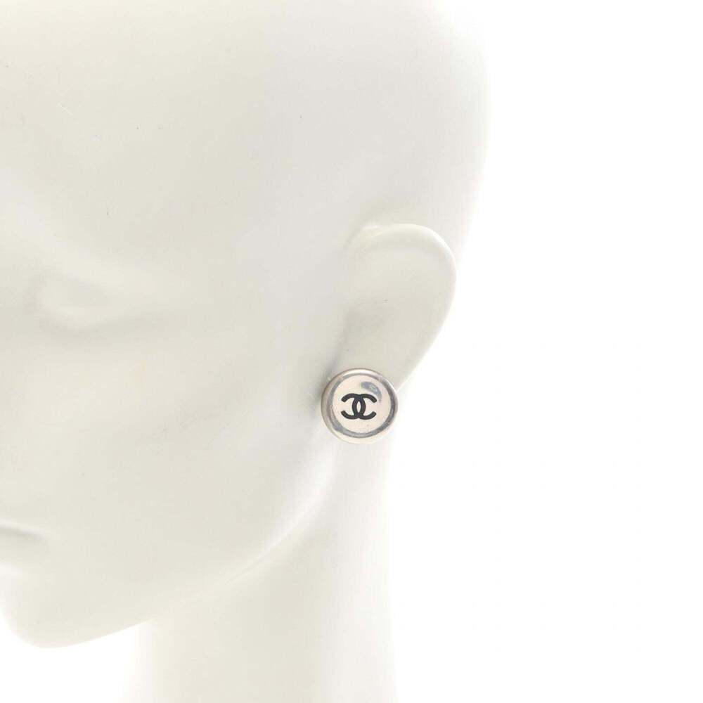 CHANEL Black Logo Earrings - Picture 4 of 8